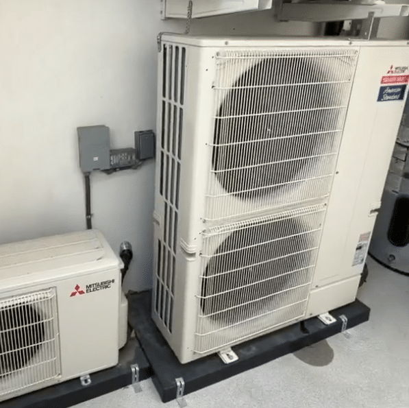 Mitsubishi Electric outdoor air conditioning condenser units