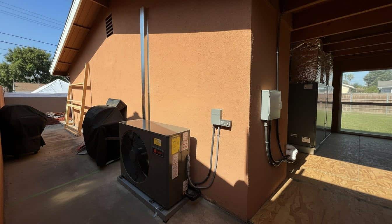 Finished ac repair work at Shalom Heating & Air