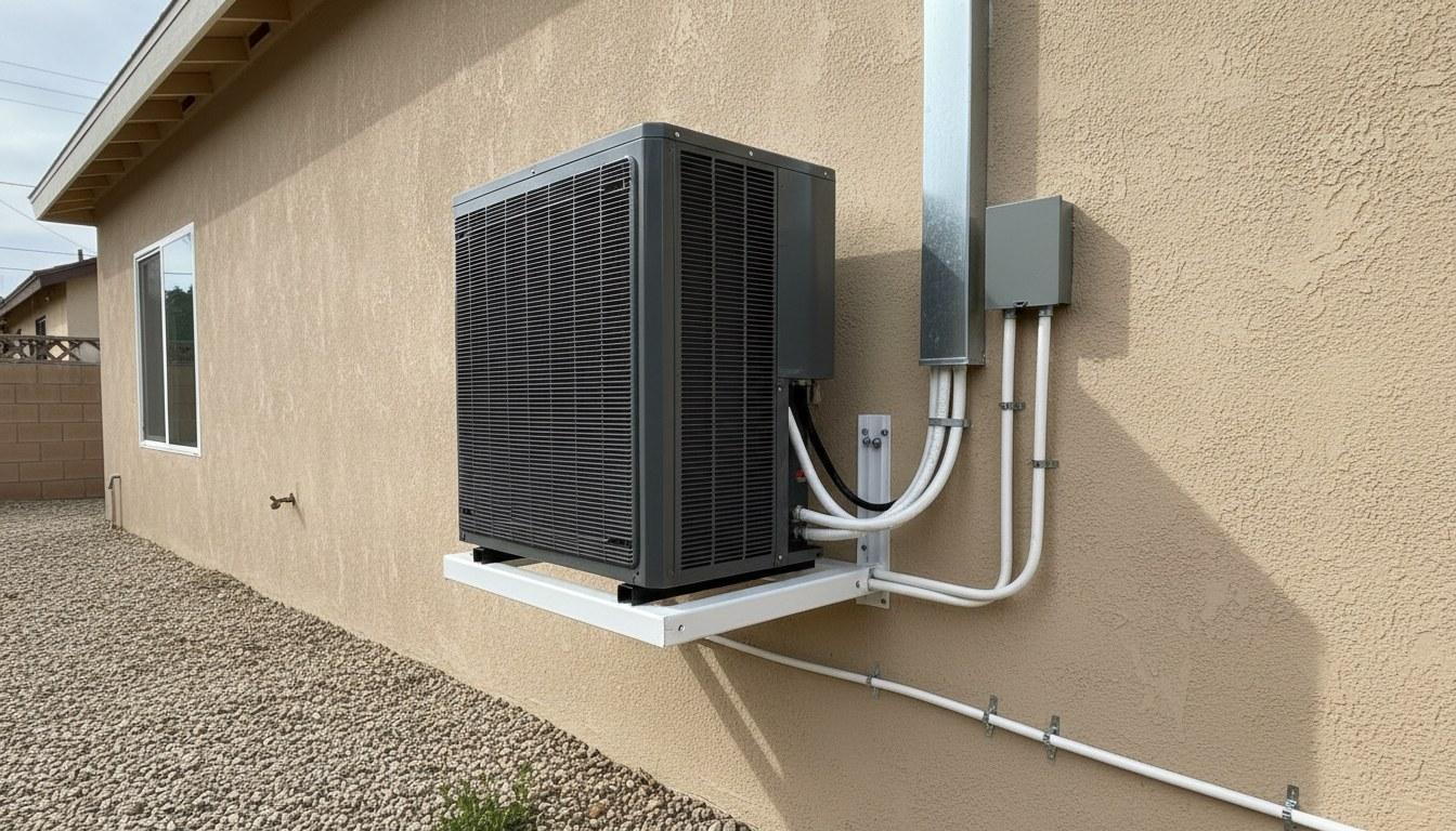 Finished ac repair work at Shalom Heating & Air