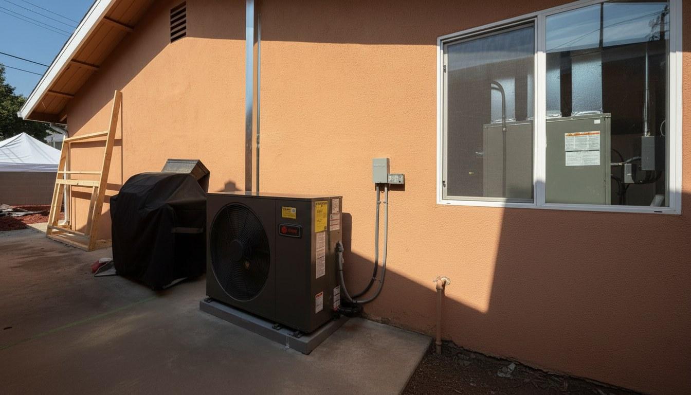 Completed ac repair work at Shalom Heating & Air