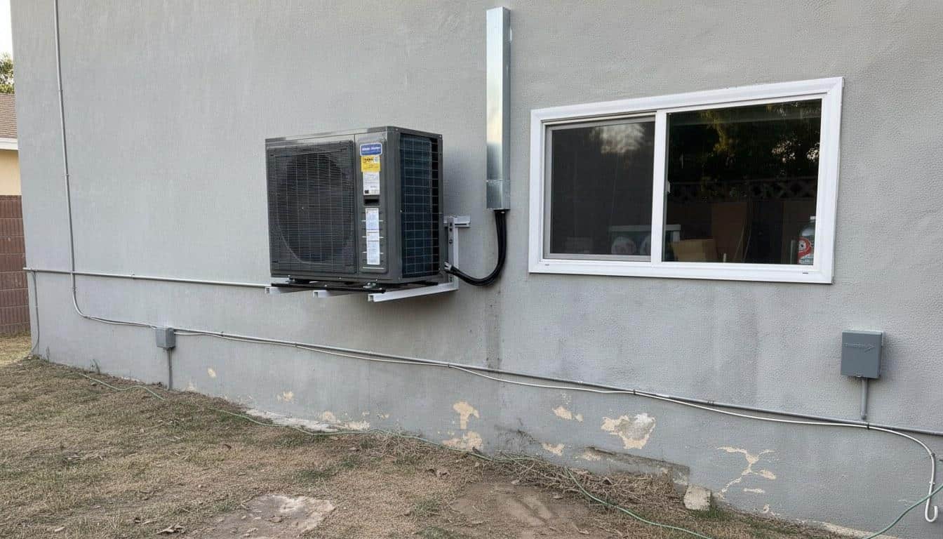 Finished ac repair work at Shalom Heating & Air