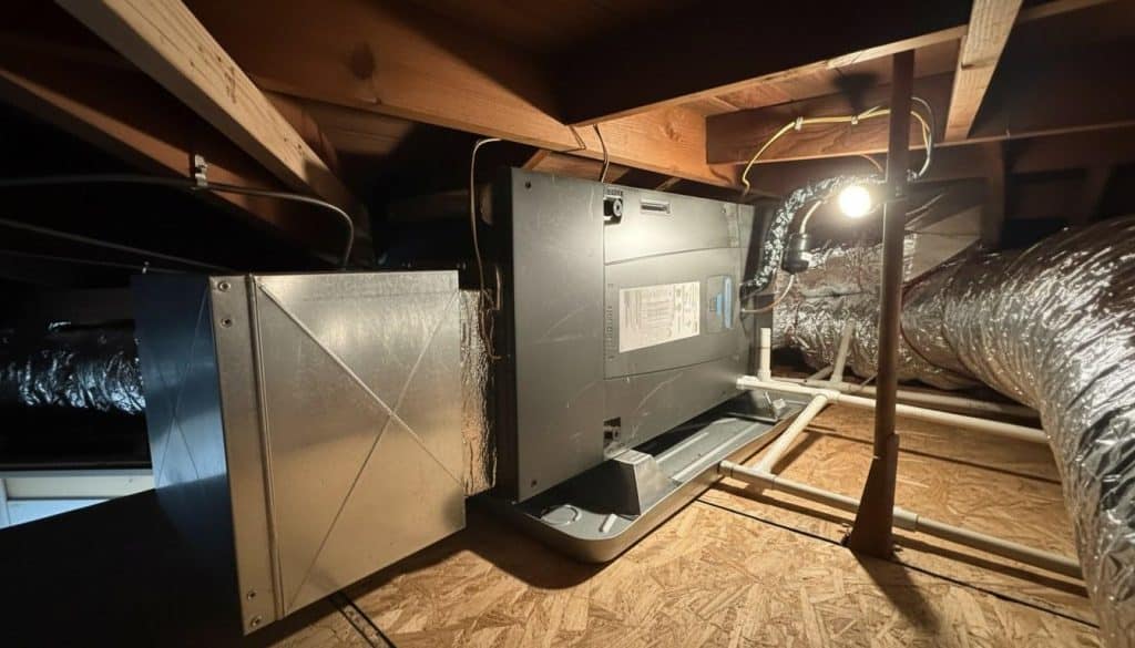 Completed furnace repair work at Shalom Heating & Air
