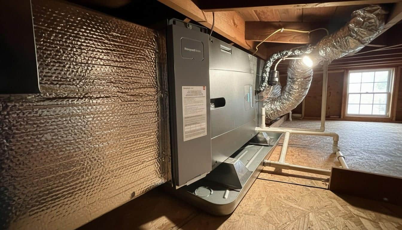 Finished furnace repair work at Shalom Heating & Air