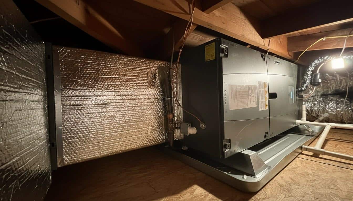 Completed furnace repair work at Shalom Heating & Air