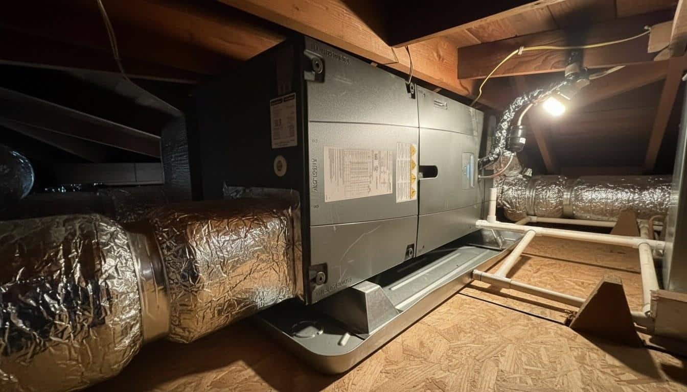 Finished furnace repair work at Shalom Heating & Air