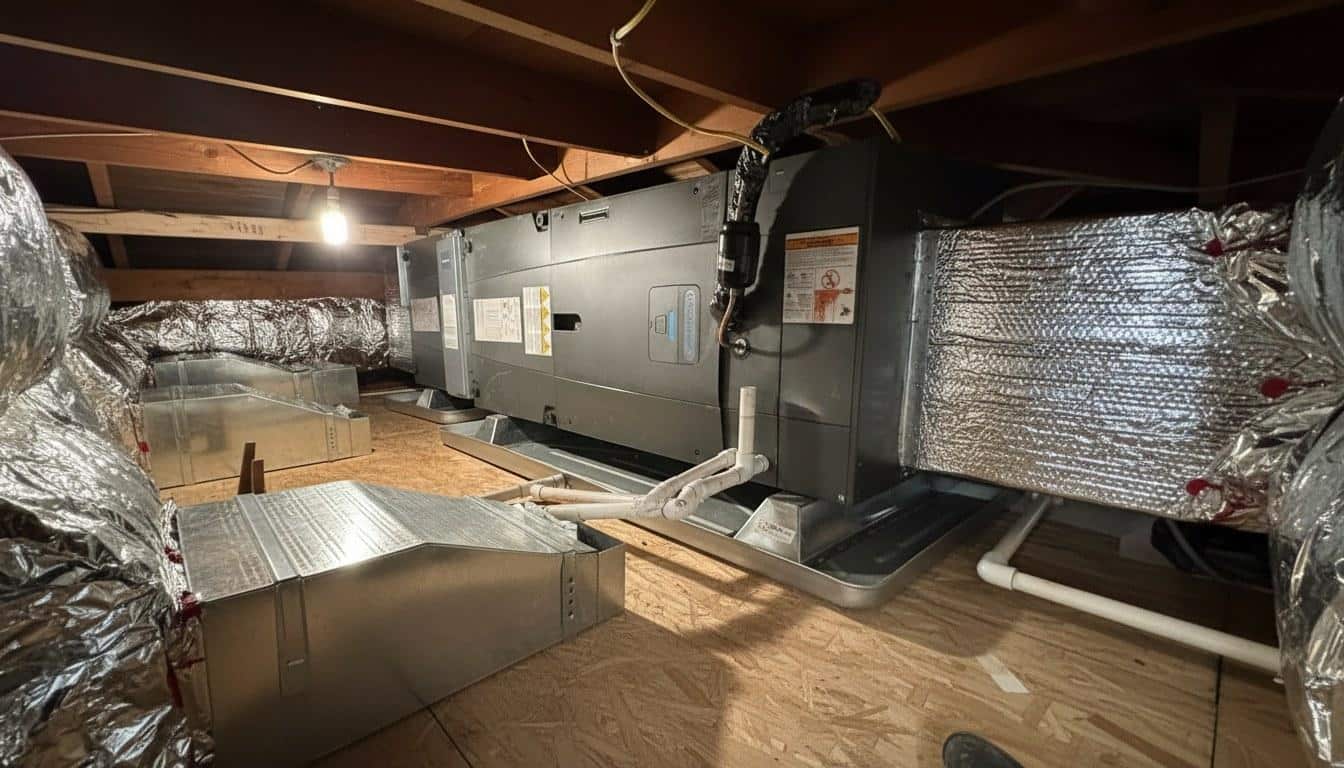 Completed furnace repair work at Shalom Heating & Air