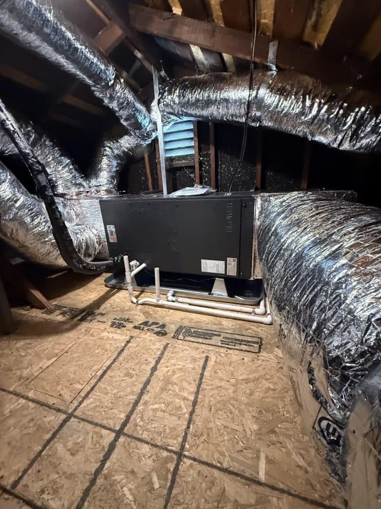 Completed furnace repair work at Shalom Heating & Air