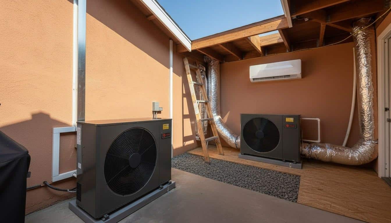 Finished ac repair work at Shalom Heating & Air