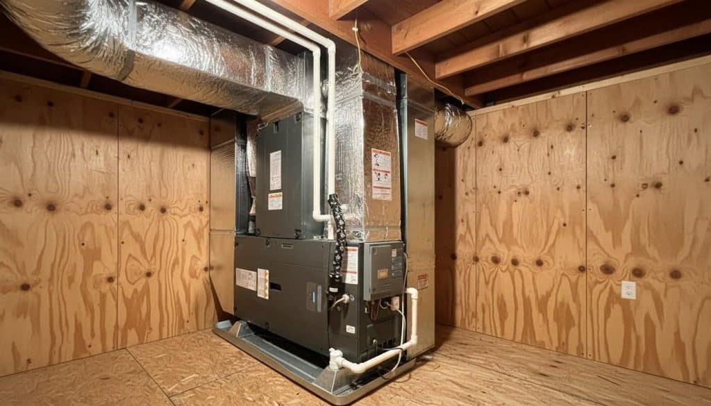 Completed furnace repair work at Shalom Heating & Air