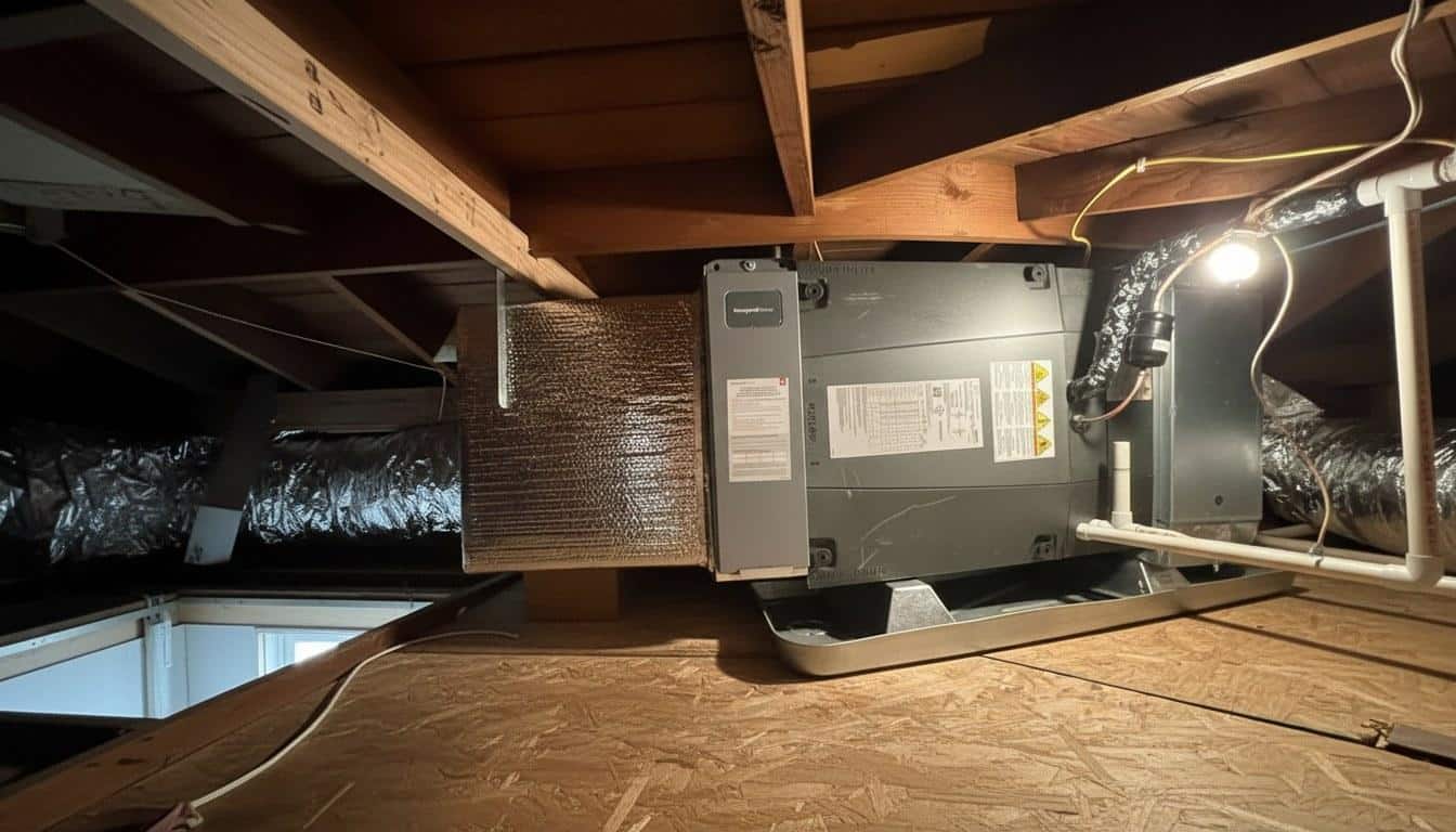 Completed furnace repair work at Shalom Heating & Air