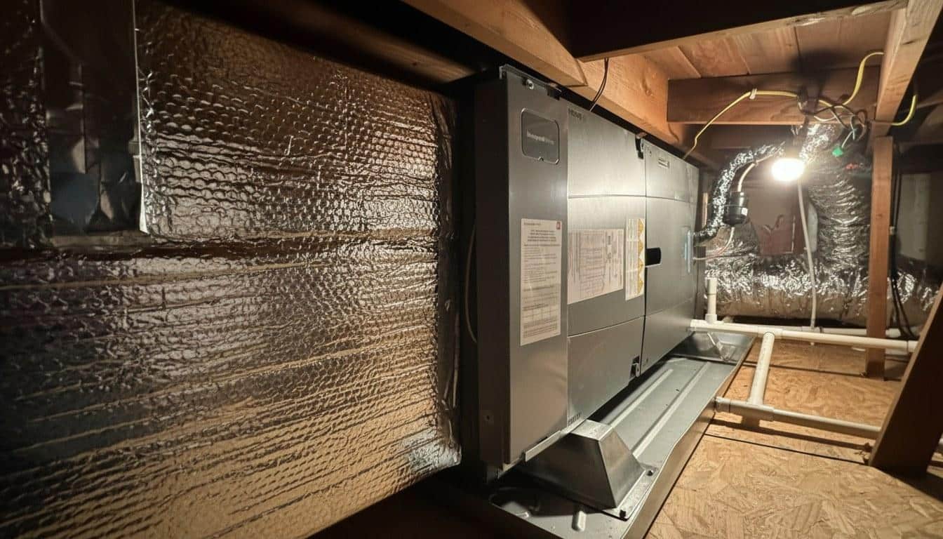 Finished furnace repair work at Shalom Heating & Air