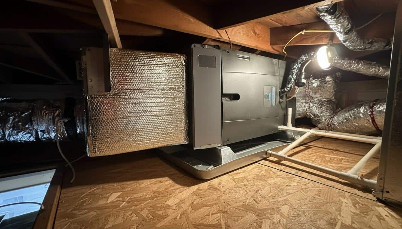 Completed furnace repair work at Shalom Heating & Air
