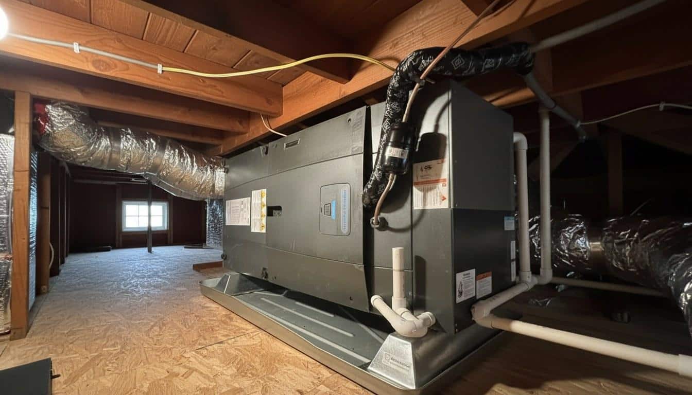 Completed furnace repair work at Shalom Heating & Air