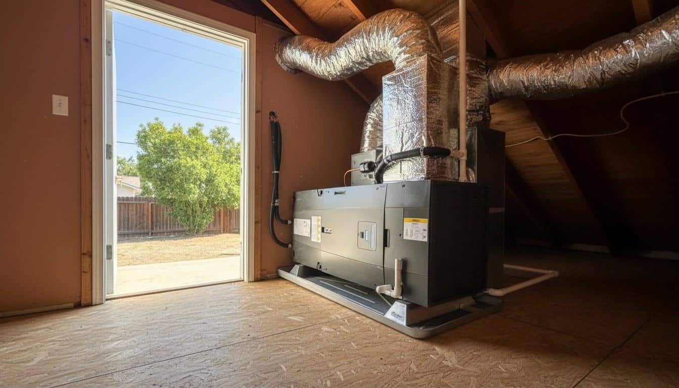 Finished furnace repair work at Shalom Heating & Air