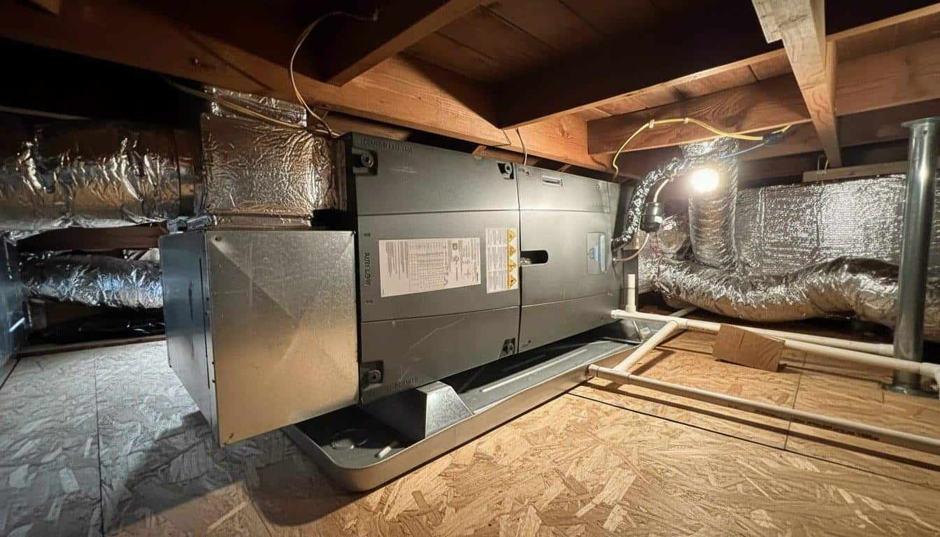 Completed furnace repair work at Shalom Heating & Air