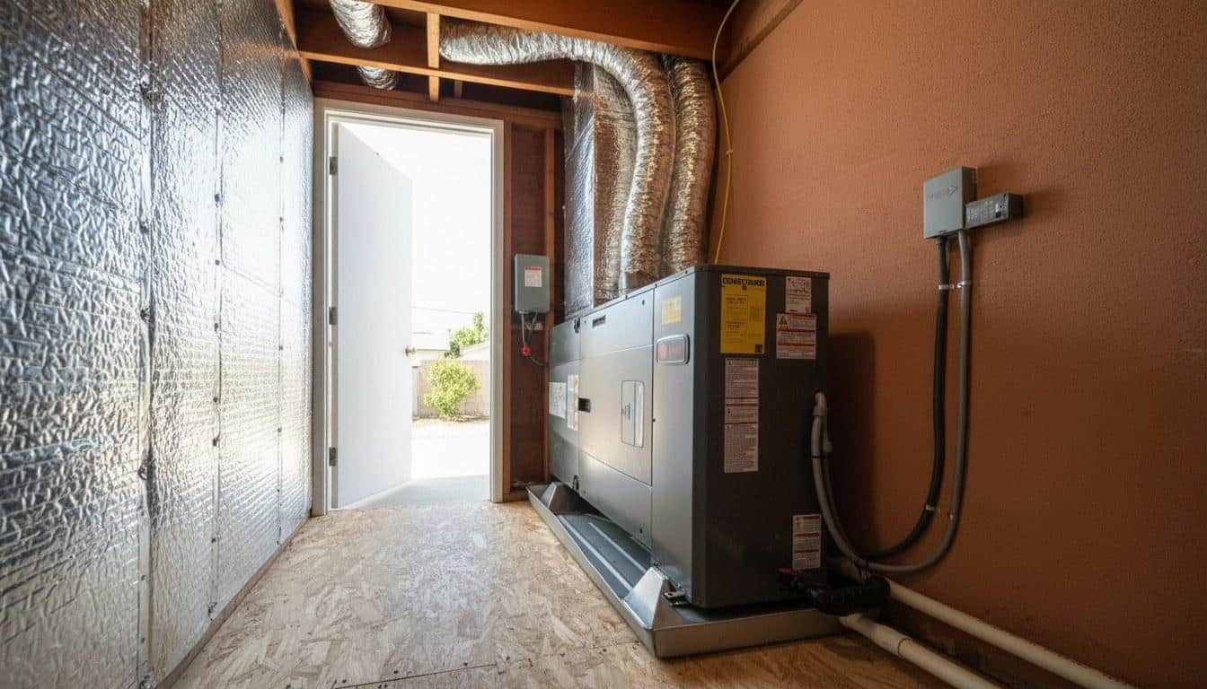 Finished furnace repair work at Shalom Heating & Air