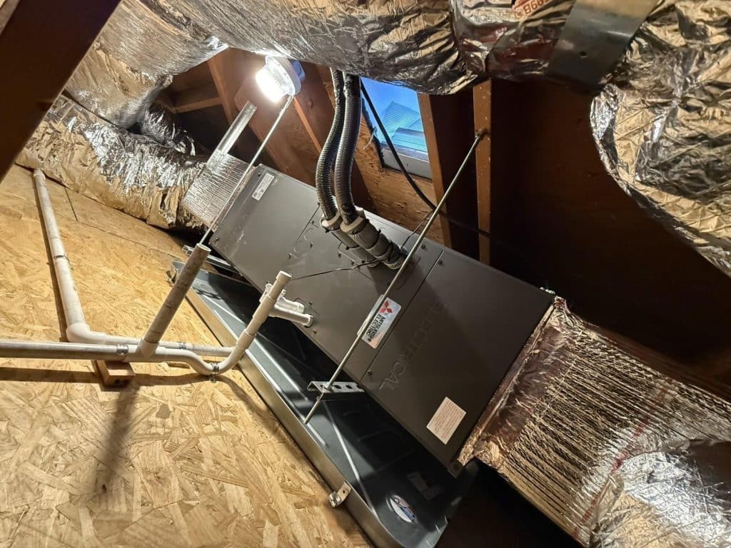 Completed furnace repair work at Shalom Heating & Air