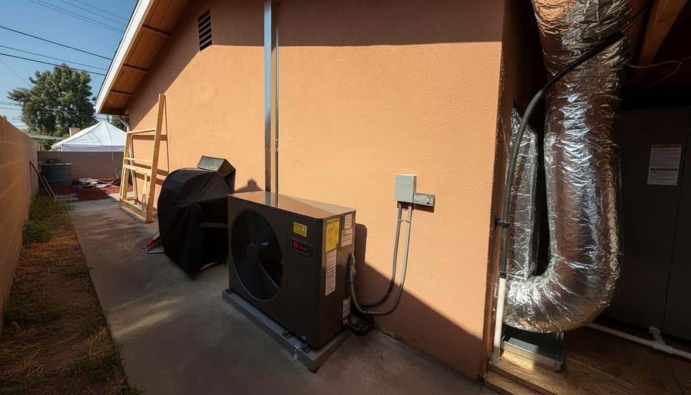 Completed air conditioning installation repair maintenance work at Shalom Heating & Air