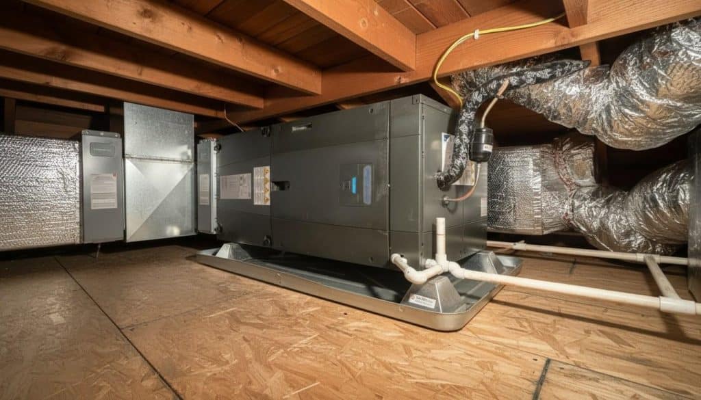 Completed indoor air quality work at Shalom Heating & Air
