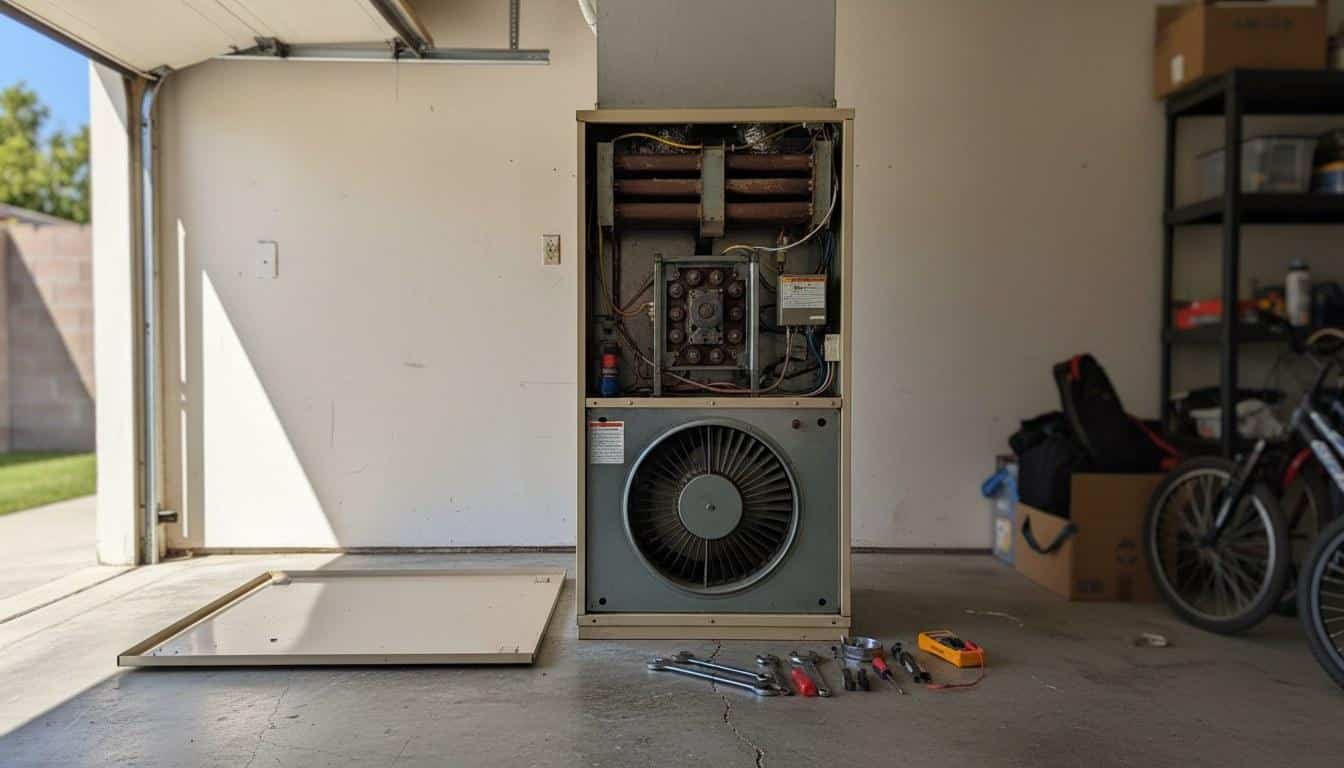Completed furnace repair work at Shalom Heating & Air