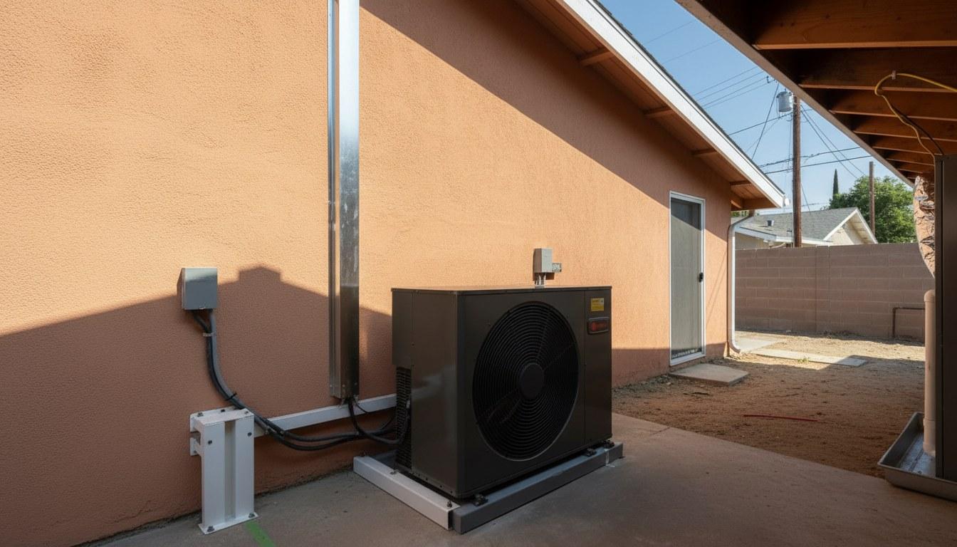 Finished ac repair work at Shalom Heating & Air