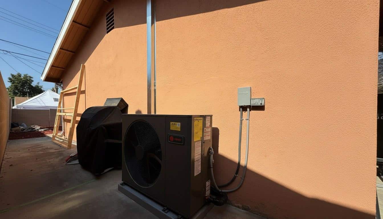 Finished ac repair work at Shalom Heating & Air