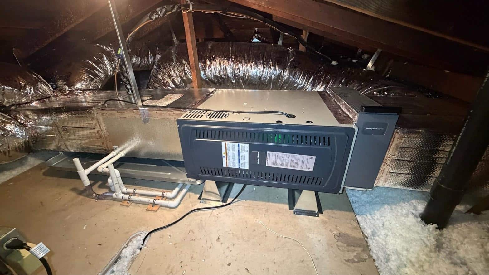 Completed furnace repair work at Shalom Heating & Air