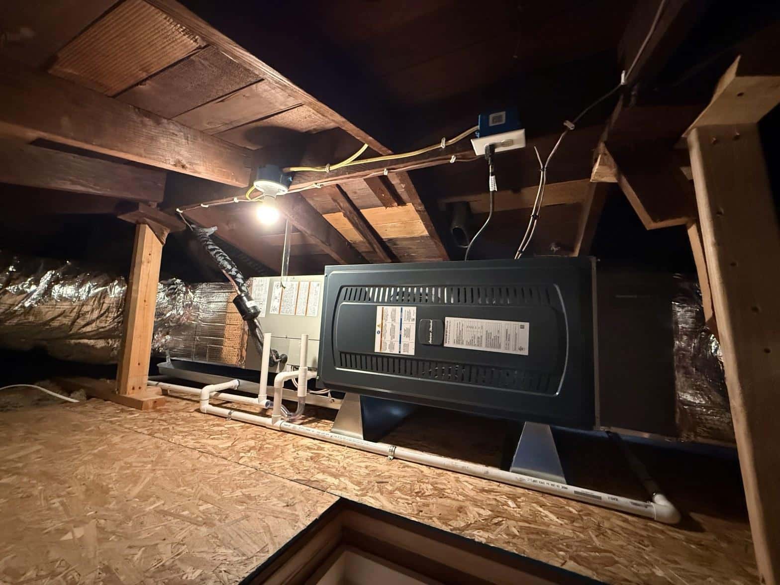 Completed furnace repair work at Shalom Heating & Air