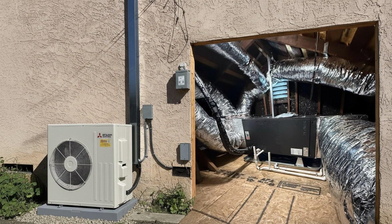 Completed ac repair work at Shalom Heating & Air