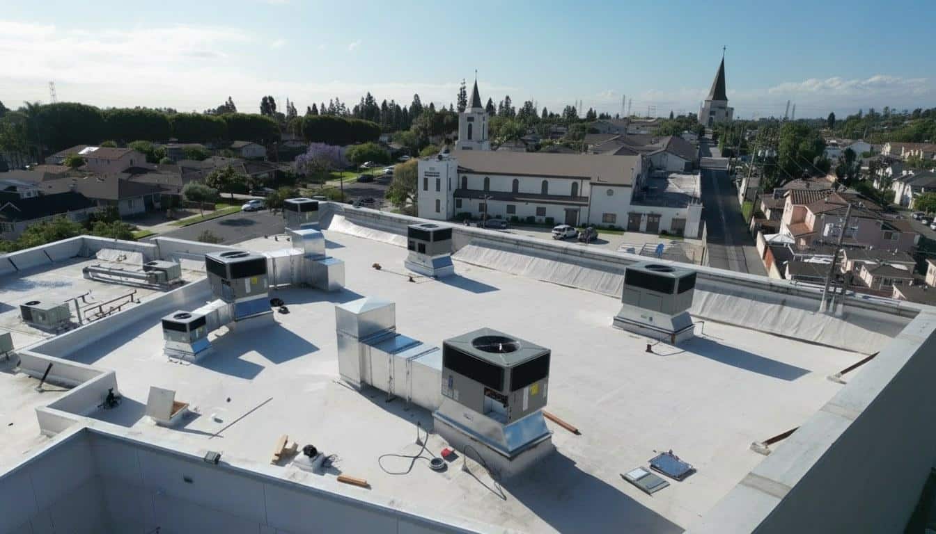 Completed air purification ventilation work at Shalom Heating & Air