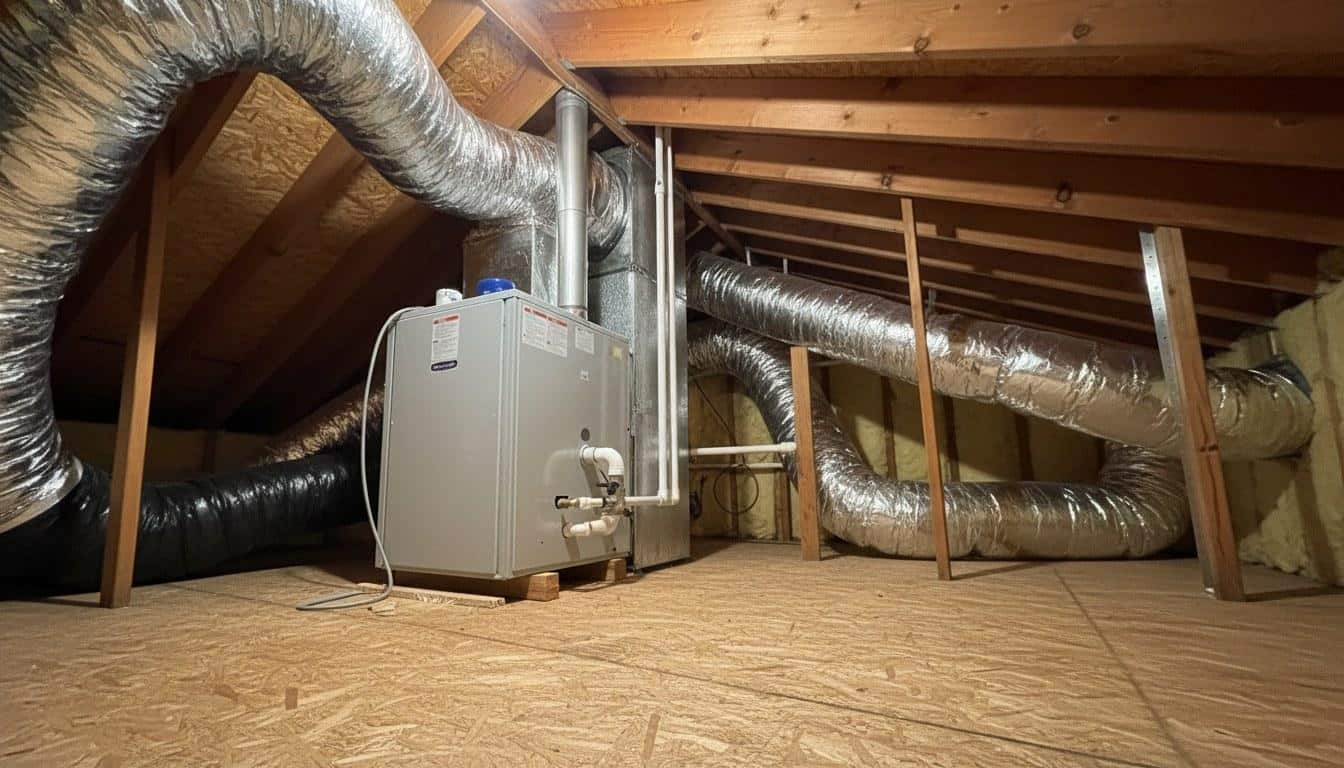 Completed air purification ventilation work at Shalom Heating & Air