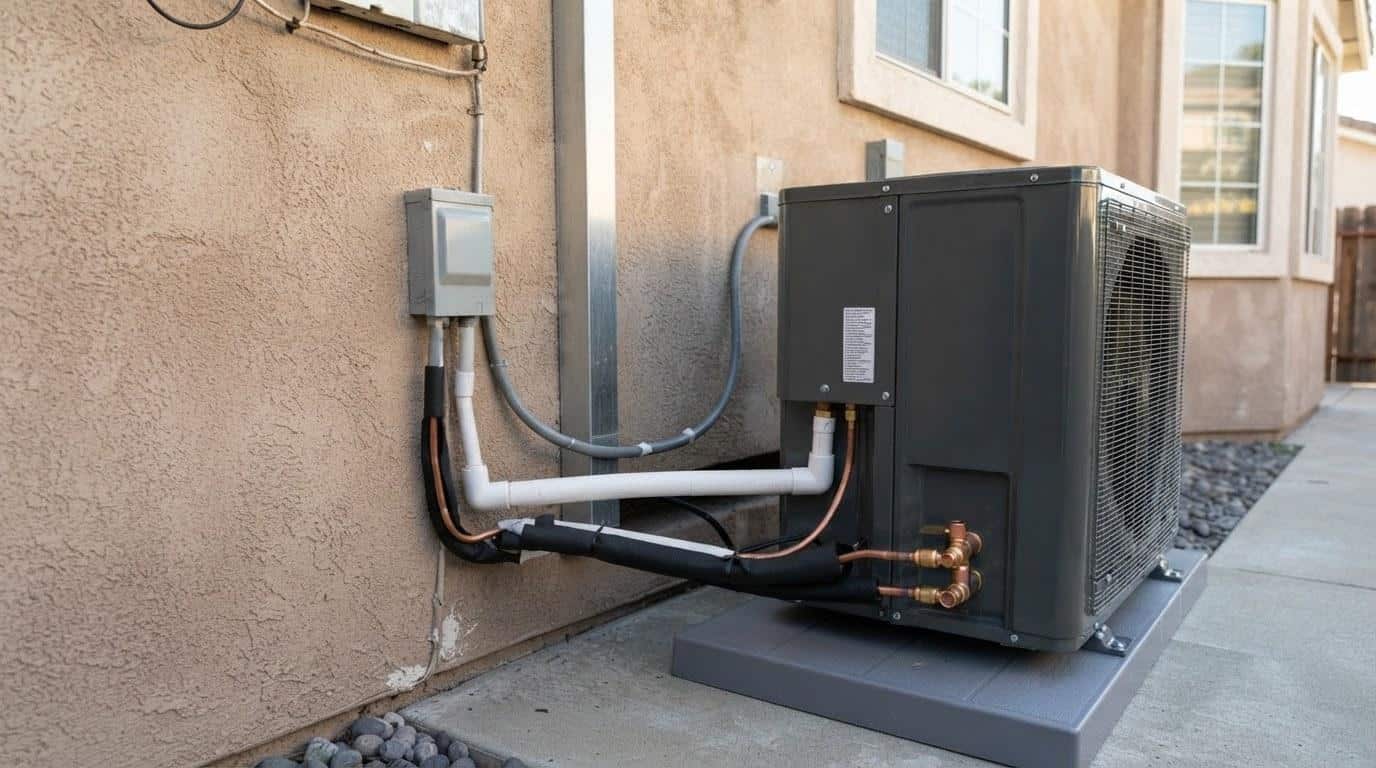 Completed air conditioning installation repair maintenance work at Shalom Heating & Air