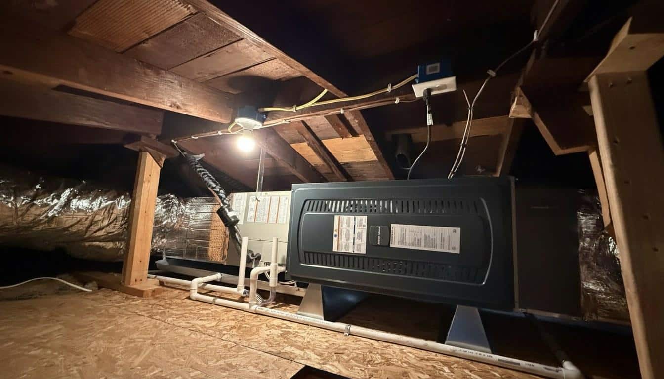 Completed air conditioning installation repair maintenance work at Shalom Heating & Air