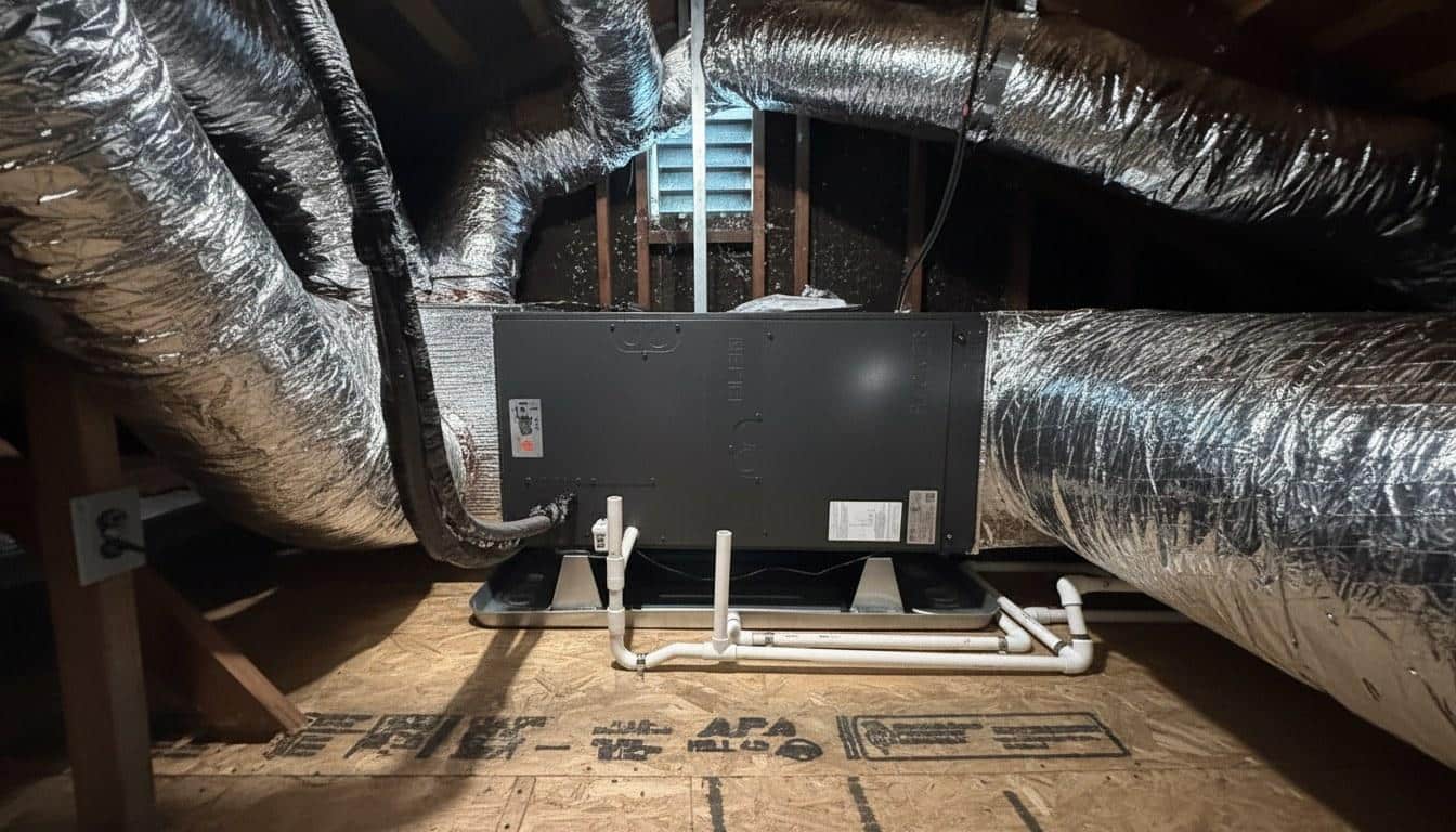 Completed air conditioning installation repair maintenance work at Shalom Heating & Air