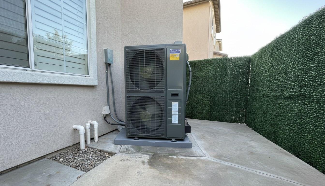 Completed air conditioning installation repair maintenance work at Shalom Heating & Air