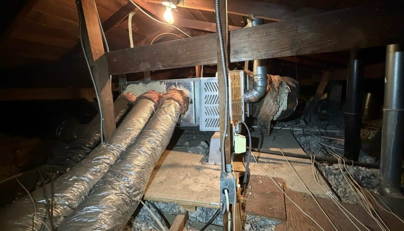 Completed ductless mini split installation service work at Shalom Heating & Air