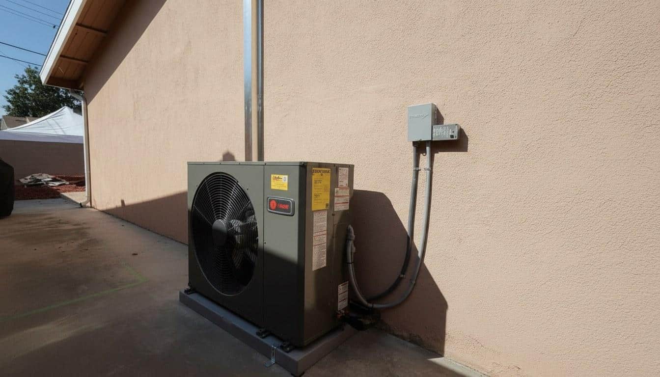 Completed ductless mini split installation service work at Shalom Heating & Air