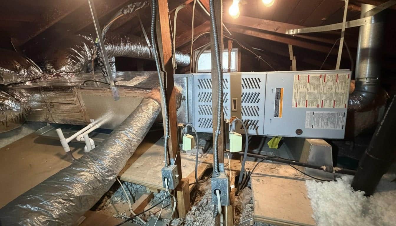 Completed air conditioning installation repair maintenance work at Shalom Heating & Air