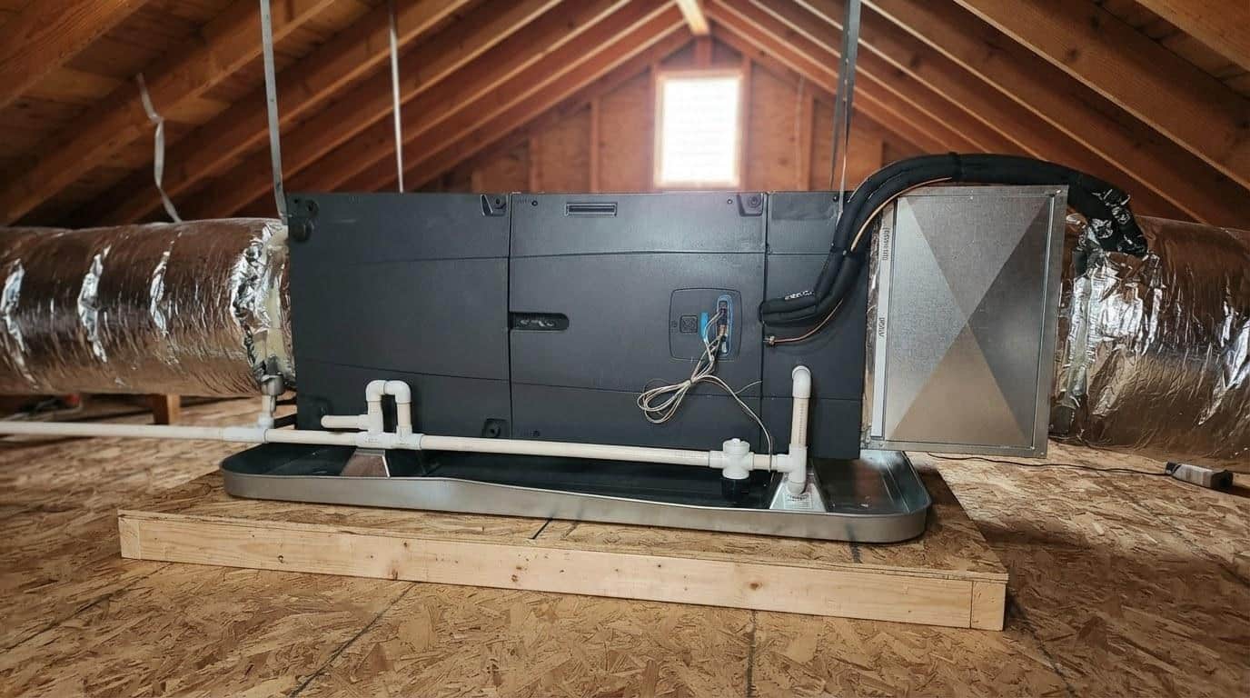 Finished indoor air quality work at Shalom Heating & Air