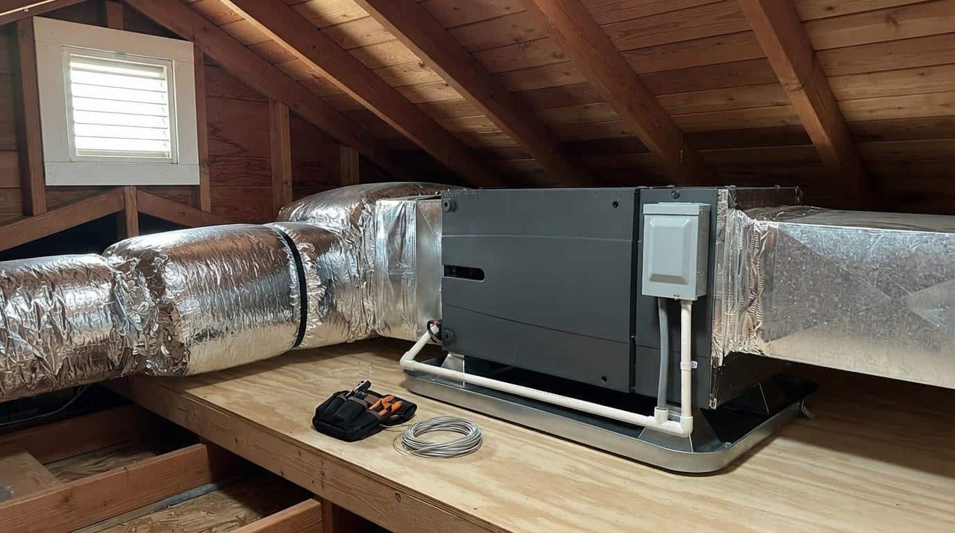 Finished indoor air quality work at Shalom Heating & Air