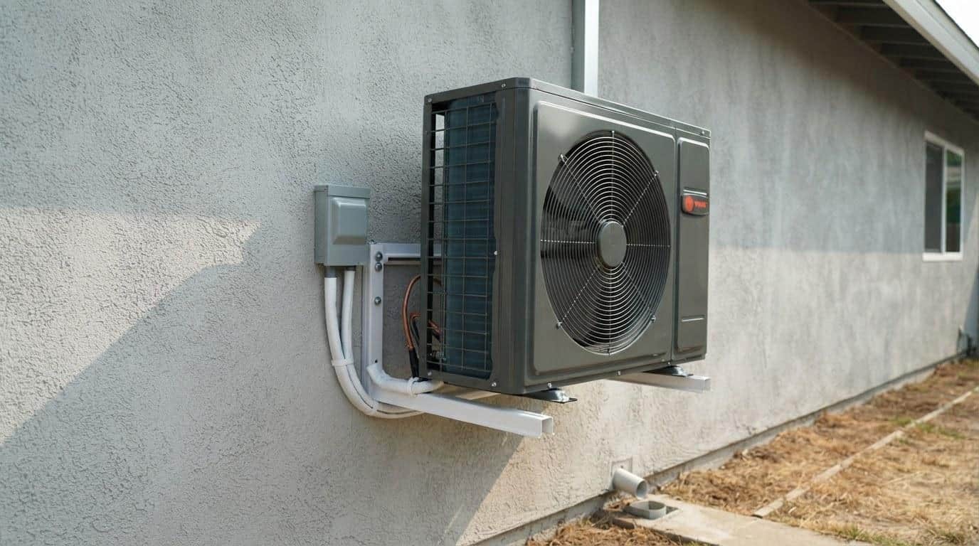 Completed ductless mini split installation service work at Shalom Heating & Air