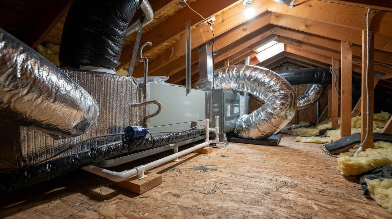 Completed air purification ventilation work at Shalom Heating & Air